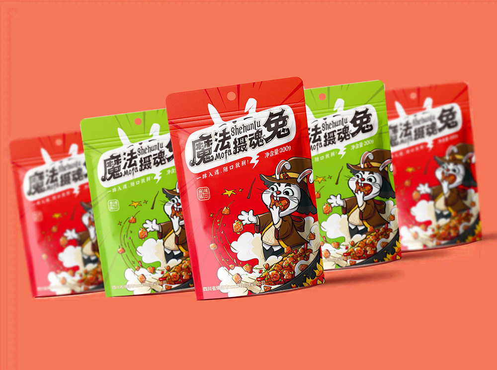 魔法兔冷吃兔包装设计